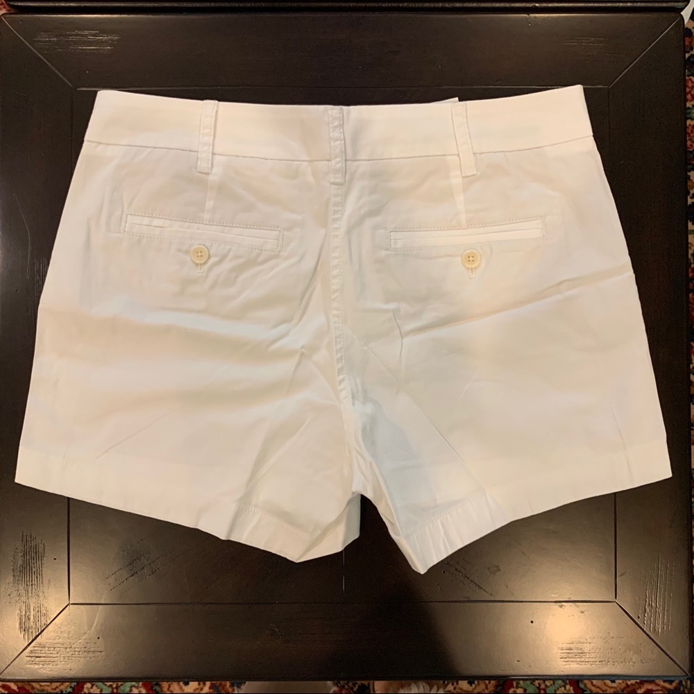 J Crew White Chino Shorts